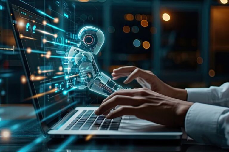 AI Lead Generation Automation Illustration